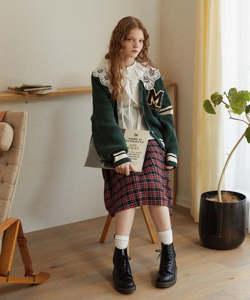 MILKFED.（ミルクフェド） カーディガン COLLEGE CARDIGAN レディース