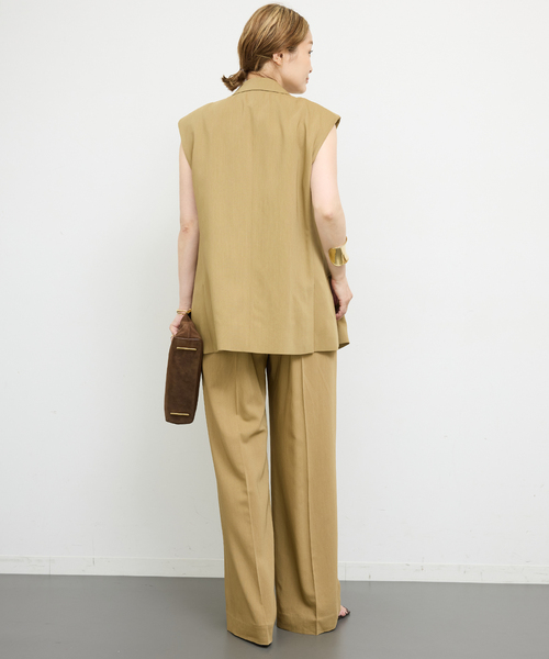 【Deuxieme Classe】再値下げ美品STRETCH タックパンツ STRETCH TWILL タックパンツ（スラックス）｜Deuxieme Classe