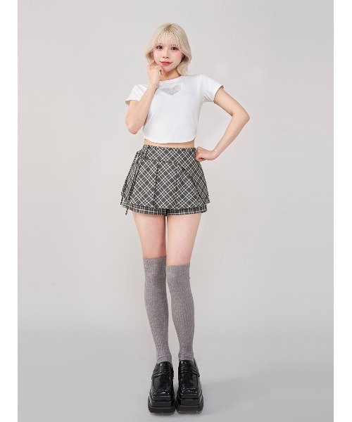 tシャツ ハートレースコンパクトTシャツ レディース Darich tシャツ ハートレースコンパクトTシャツ レディース