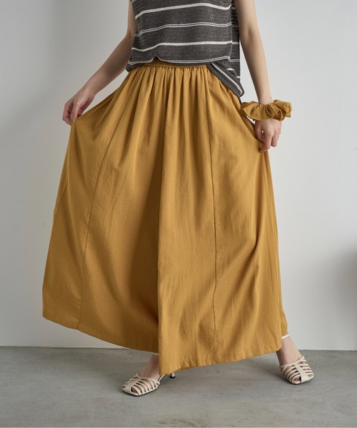 フランシュリッペ　シェリーラファム　ひなたぼっこパンツ　フレア　インド綿グリーン フランシュリッペ シェリーラファム ひなたぼっこパンツ フレア