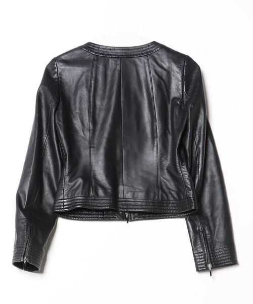 ANAYI アナイ　レザージャケット　ブラック　36 ANAYI 「ANAYI」 レザーブルゾン 36 ブラック レディース : ZOZOTOWN