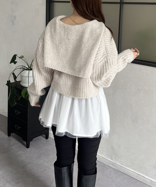 「prose verse」 ニットカーディガン LARGE アイボリー レディース_画像7