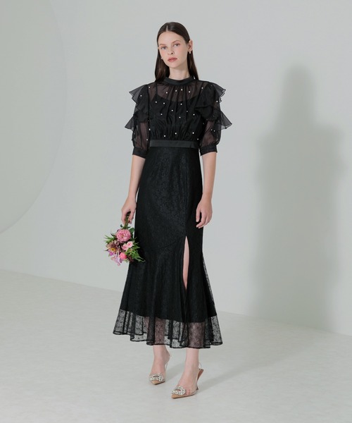 「Leja」 7分袖ブラウス SMALL ブラック レディース
