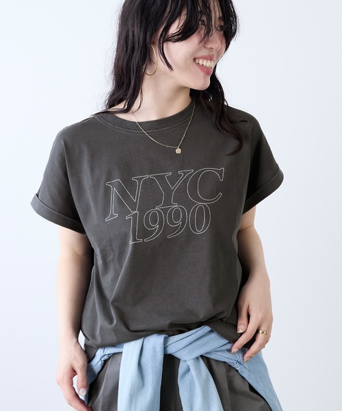 MICA&DEAL tシャツ NYC1990”ロゴT-shirt レディース : ZOZOTOWN