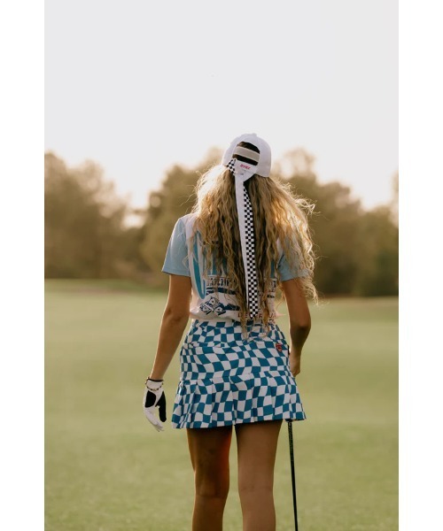 DEVEREUX GOLF スカート DVRX Deform Checker Pleatedスカート