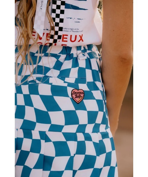DEVEREUX GOLF スカート DVRX Deform Checker Pleatedスカート