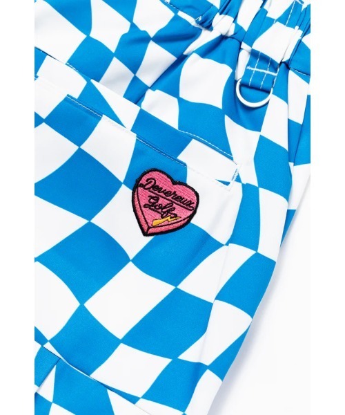DEVEREUX GOLF スカート DVRX Deform Checker Pleatedスカート