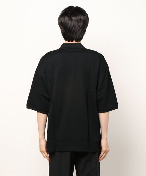 「LIDNM」 半袖ポロシャツ LARGE ブラック メンズ_画像3