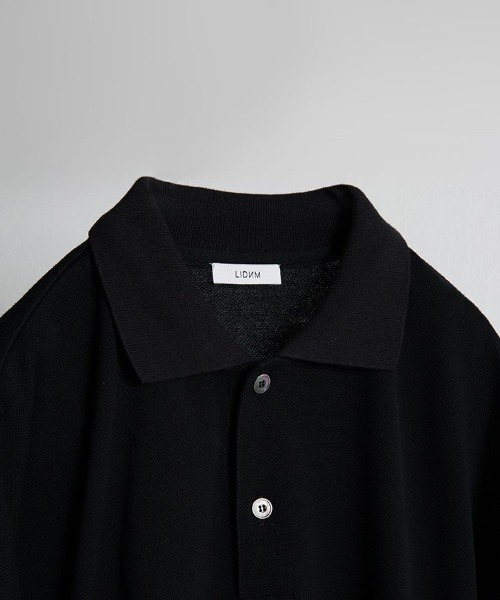「LIDNM」 半袖ポロシャツ LARGE ブラック メンズ_画像8