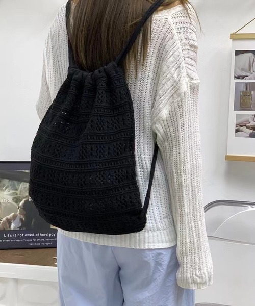 meJane（ミージェーン） デイバック リュック クロッシェ編み