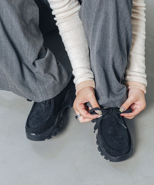 EVOL（イーボル） ローファー 「S-LLサイズ展開・軽量」モカレース