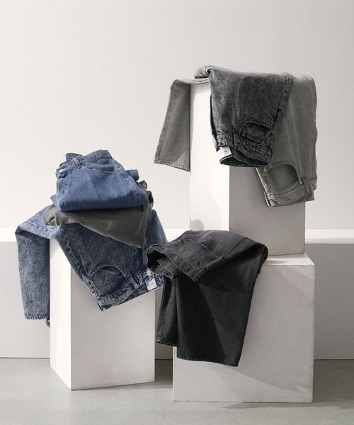 「EMMA CLOTHES」 加工デニムパンツ M ブルー メンズ