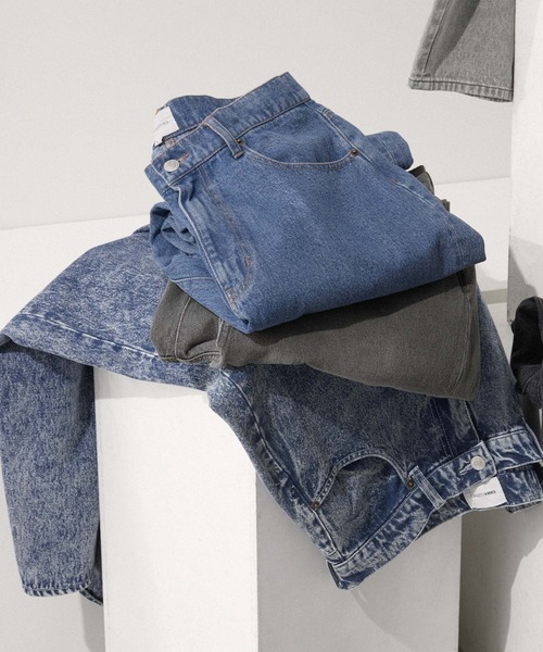 「EMMA CLOTHES」 加工デニムパンツ M ブルー メンズ