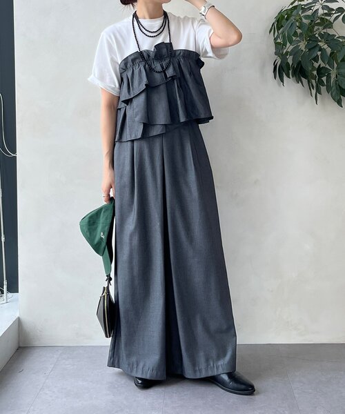 DouDou tシャツ 「WEB限定」ビスチェドッキングトップス