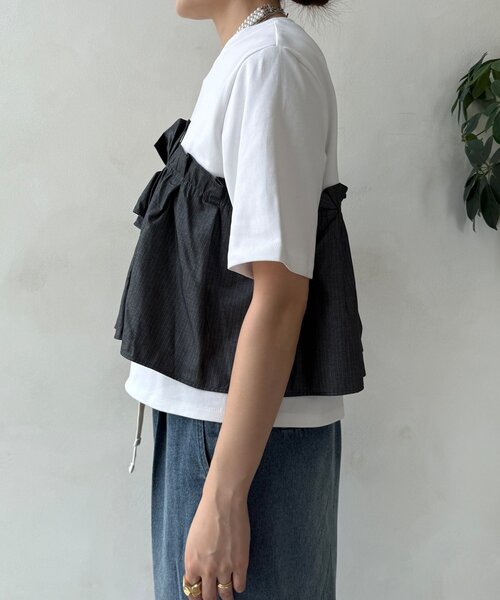 DouDou（ドゥドゥ） tシャツ 「WEB限定」ビスチェドッキングトップス