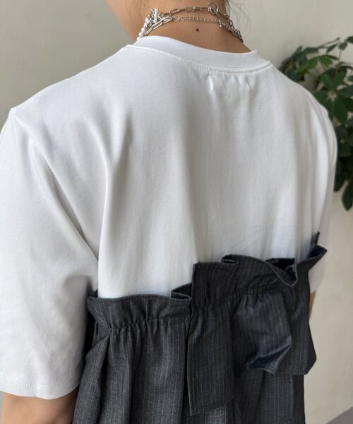 tシャツ 「WEB限定」ビスチェドッキングトップス レディース DouDou tシャツ 「WEB限定」ビスチェドッキングトップス