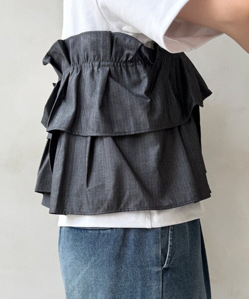 tシャツ 「WEB限定」ビスチェドッキングトップス レディース DouDou tシャツ 「WEB限定」ビスチェドッキングトップス
