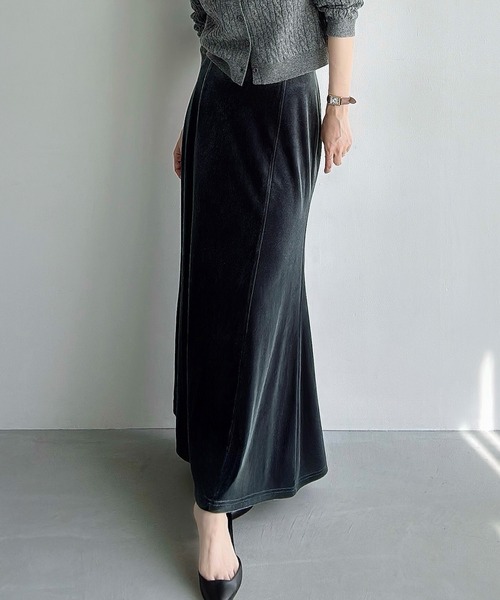Meiru スカート ベロアマーメイドスカート(薄手) : ZOZOTOWN Yahoo!店