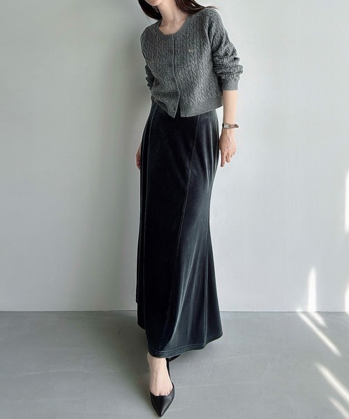 Meiru スカート ベロアマーメイドスカート(薄手) : ZOZOTOWN Yahoo!店