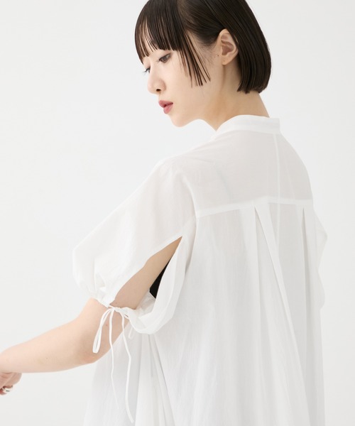 tシャツ 「FEMMENT/ファモン」「STUDIOUS別注」 Coボイルサッカーケープスリーブシャツ レディース FEMMENT tシャツ 「FEMMENT/ファモン」「STUDIOUS別注」 Co