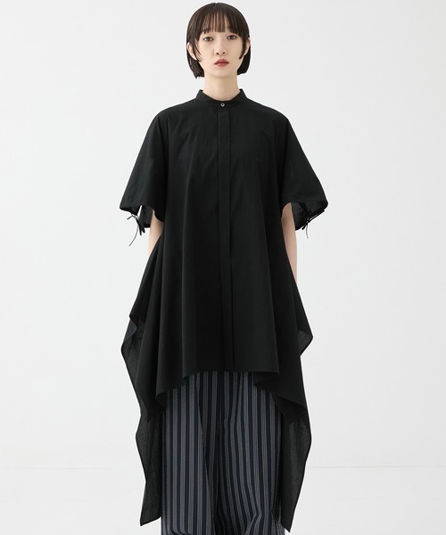 tシャツ 「FEMMENT/ファモン」「STUDIOUS別注」 Coボイルサッカーケープスリーブシャツ レディース FEMMENT tシャツ 「FEMMENT/ファモン」「STUDIOUS別注」 Co