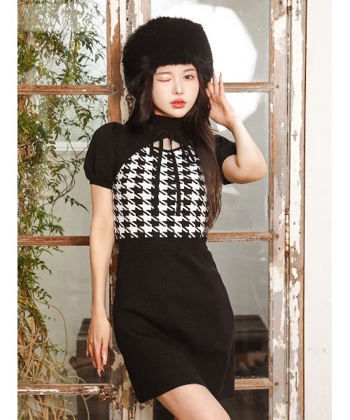 Darich（ダーリッチ） 半袖ワンピース FREE グレー レディース