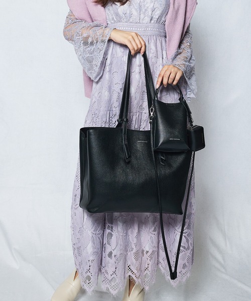 マーキュリーデュオ（MERCURYDUO ）/【MERCURYDUO】ラージトート スマートショルダー WFキーケース　三点セット MERCURYDUO（マーキュリーデュオ） トートバッグ 「MERCURYDUO