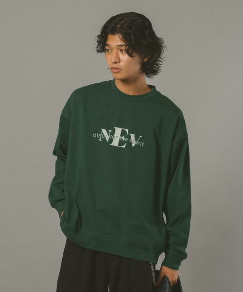 【美品】KITH ダークグリーンスウェットシャツ L RAGEBLUE（レイジブルー） tシャツ 10s/ロゴプリントスウェットロンT