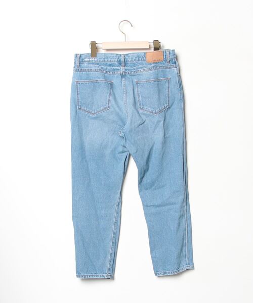 「niko and...」 加工デニムパンツ LARGE オレンジ レディース