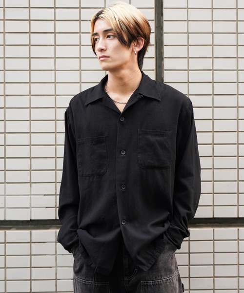 TOWNCRAFT シャツ / タウンクラフト 50S BLACK LOOP COLLAR