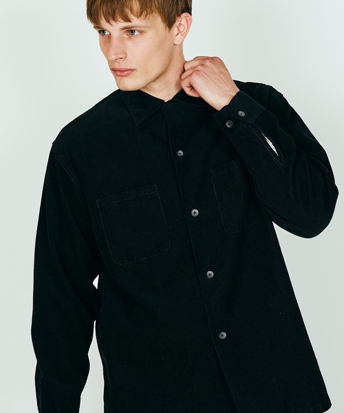 TOWNCRAFT（タウンクラフト） シャツ 50S BLACK LOOP COLLAR SHIRT
