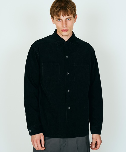 TOWNCRAFT（タウンクラフト） シャツ 50S BLACK LOOP COLLAR SHIRT