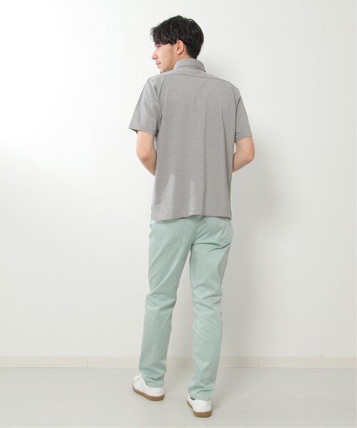「IKKA LOUNGE」 半袖ポロシャツ X-LARGE グレー メンズ_画像3
