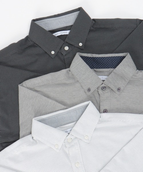 「IKKA LOUNGE」 半袖ポロシャツ X-LARGE グレー メンズ_画像6