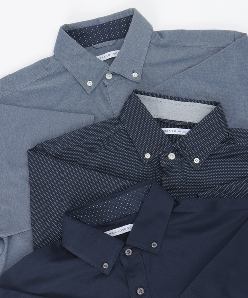 「IKKA LOUNGE」 半袖ポロシャツ X-LARGE グレー メンズ_画像7