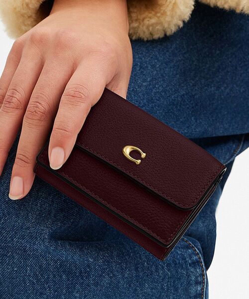 COACH 財布 ミニ トライフォールド ウォレット レディース