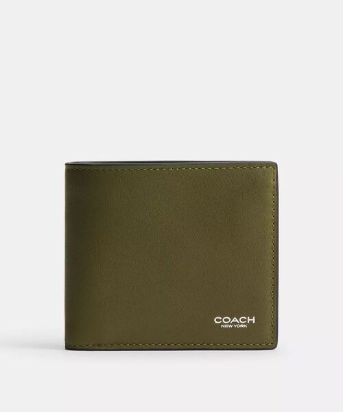 COACH 財布 コイン ウォレットCZ268 OLV コーチ 二つ折り レザー