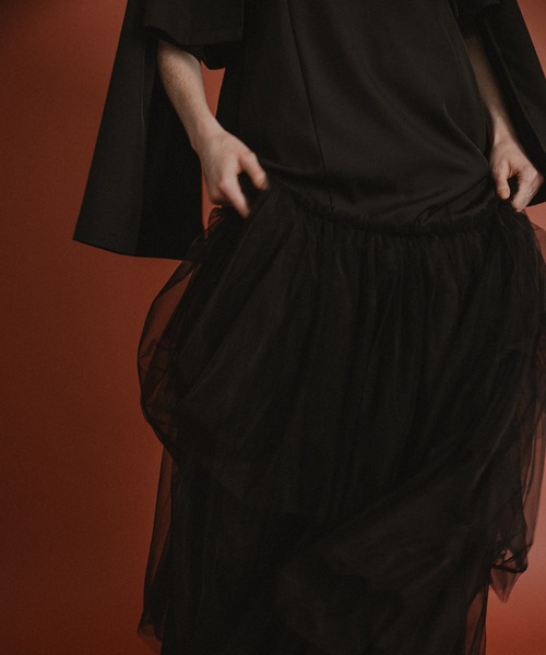 et.UNiVER ドレス Layered tulle dress : ZOZOTOWN Yahoo!店 - 通販