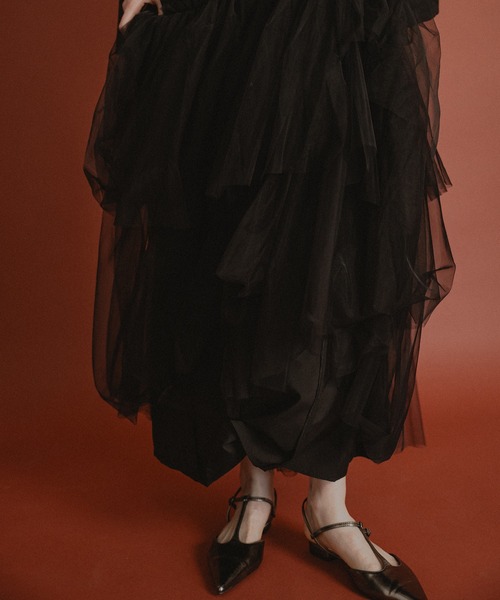 et.UNiVER ドレス Layered tulle dress : ZOZOTOWN Yahoo!店 - 通販