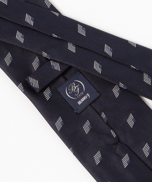 BEAMS F（ビームスF） ネクタイ シルク 小紋柄 ジャカード ネクタイ