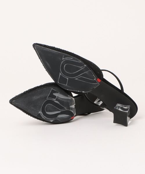「STACCATO」 ミュール 22.5cm ブラック レディース_画像3