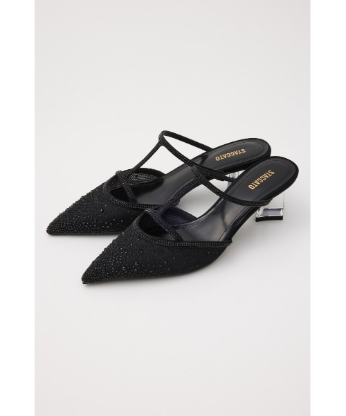 「STACCATO」 ミュール 22.5cm ブラック レディース_画像4