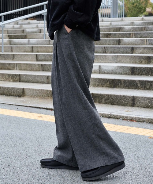 ensou. atelier103 スラックス MONO-MART（モノマート） スラックス ファンクションテックツイード