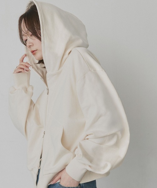 ad thie（アドティエ） パーカー ダブルジップ スウェットパーカー