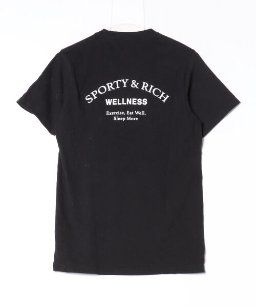 「SPORTY&RICH」 半袖Tシャツ X-SMALL ブラック レディース_画像2