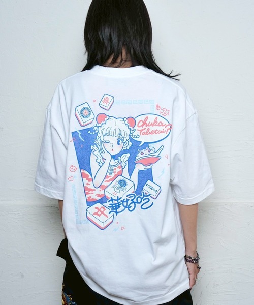 チュウカタヘタイ tシャツ サンレモコラボTシャツ/白 レディース