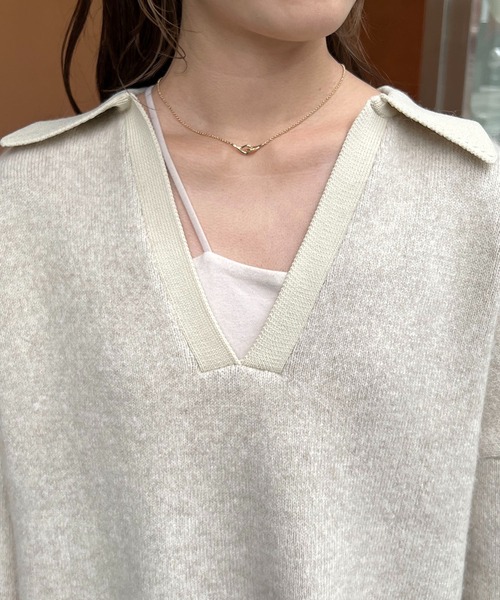 「CAPRICIEUX LE'MAGE」 長袖ニット FREE ベージュ レディース_画像9