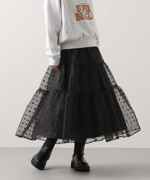 Gready Brilliant（グレディブリリアン） スカート 刺繍オーガン