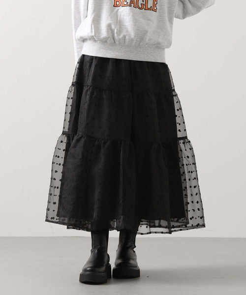 Gready Brilliant（グレディブリリアン） スカート 刺繍オーガン