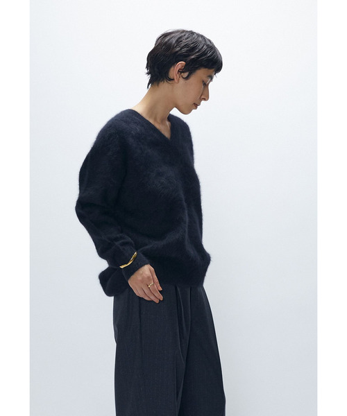 1er Arrondissement ニット セーター FOXカシミアVネックプルオーバー